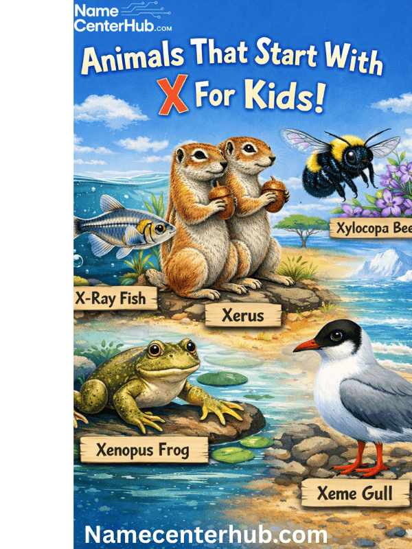 Animals starting with X