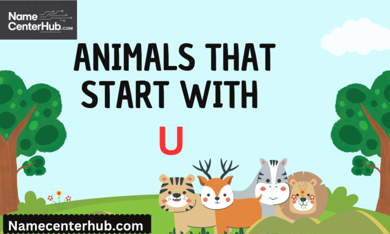 Animals Beginning With U