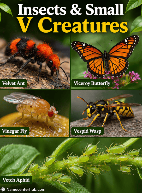 Animals Starting With V