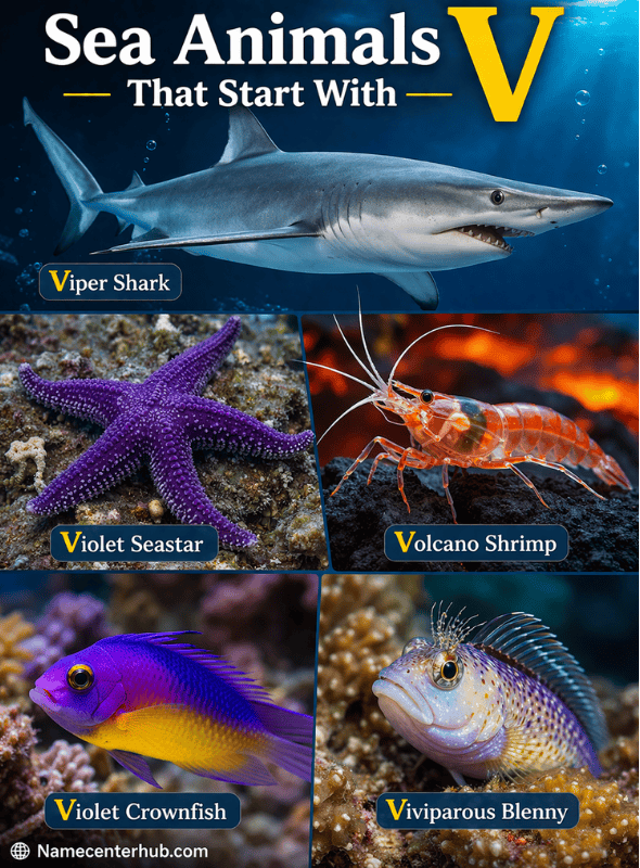 Animals Starting With V