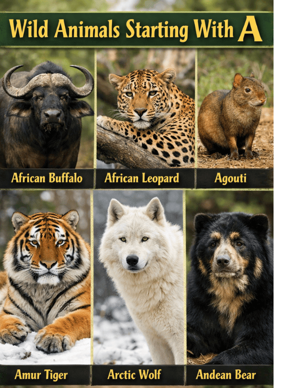 Animals Starting With A