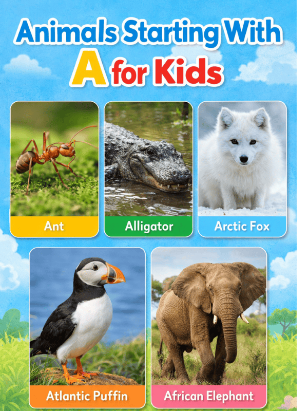 Animals Starting With A