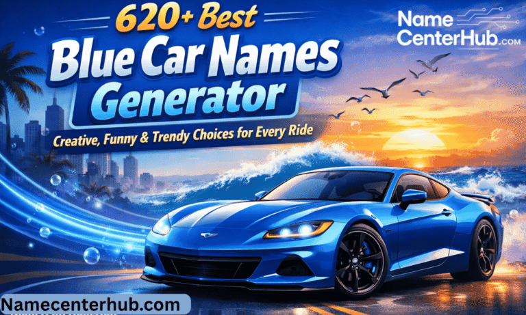 Best Blue Car Names