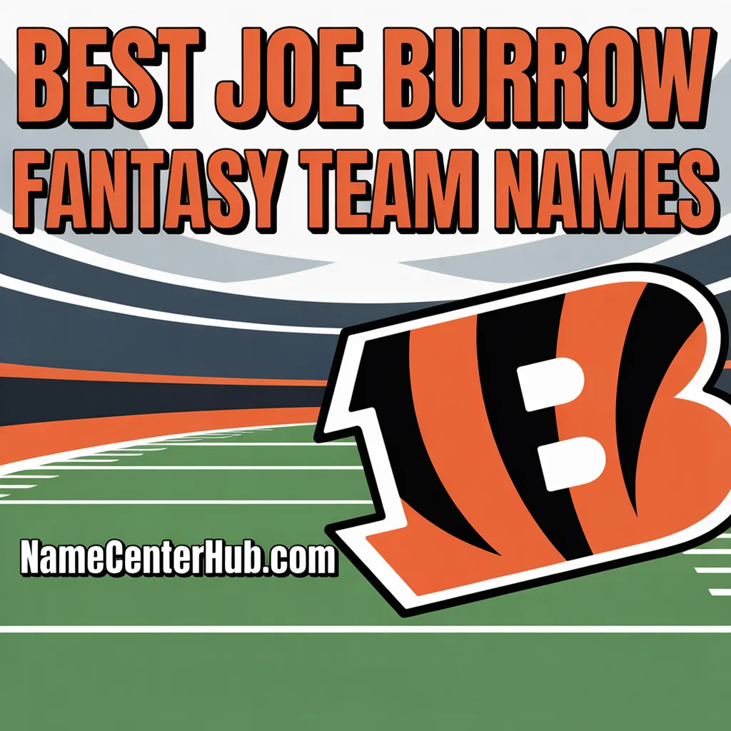 Best Joe Burrow Fantasy Team Names