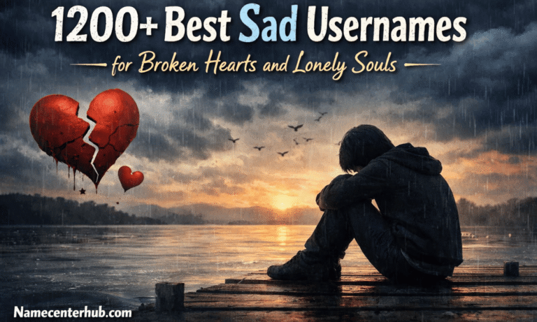 Best Sad Usernames for Broken Hearts