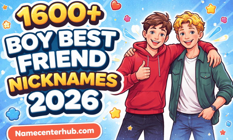 Boy Best Friend NicknamesBoy Best Friend Nicknames