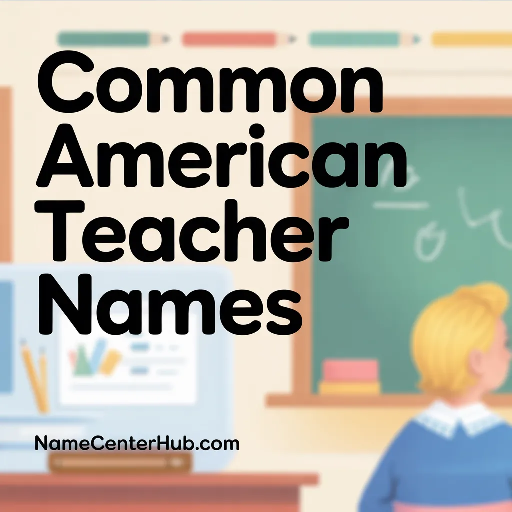 Common American Teacher Names