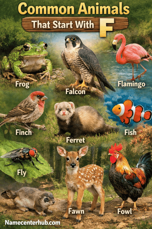 Common Animals That Start With F