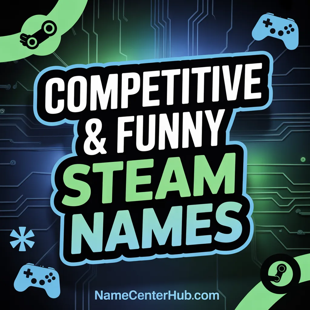 Competitive & Funny Steam Names