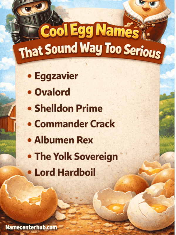 Cool Egg Names That Sound Way Too Serious