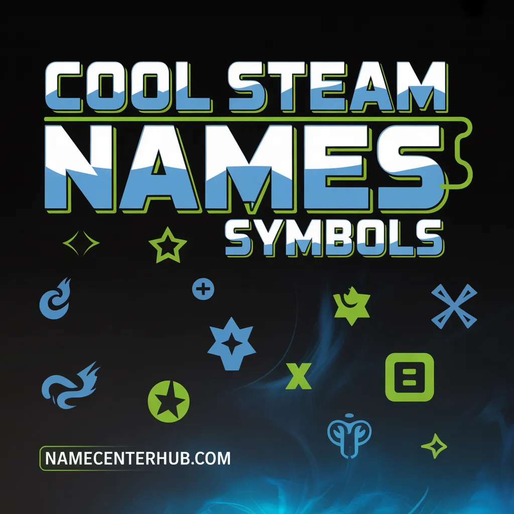 Cool Steam Names Symbols