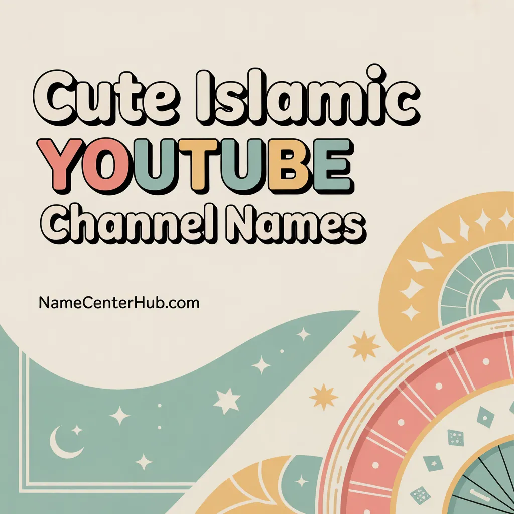 Cute Islamic YouTube Channel Names