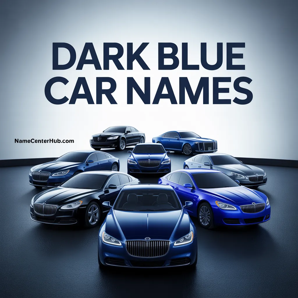 Dark Blue Car Names