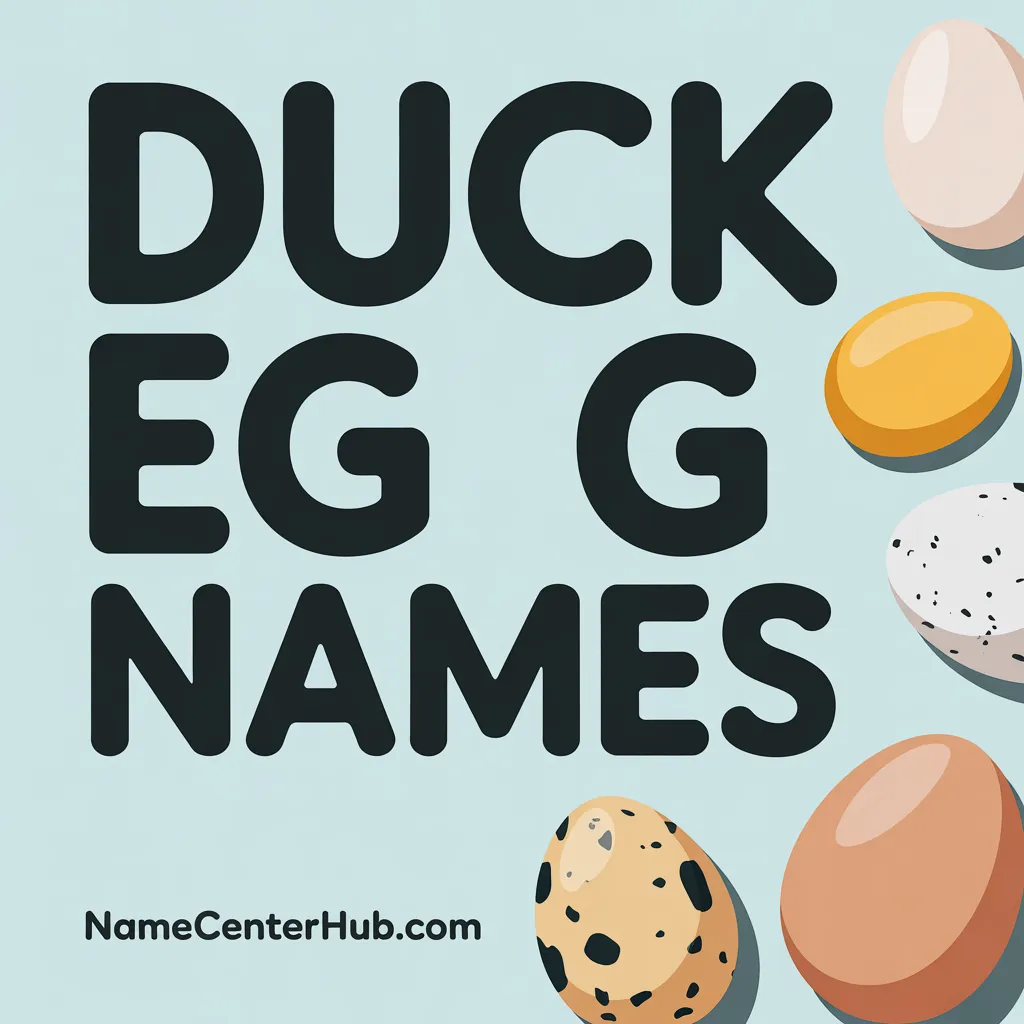 Duck Egg Names