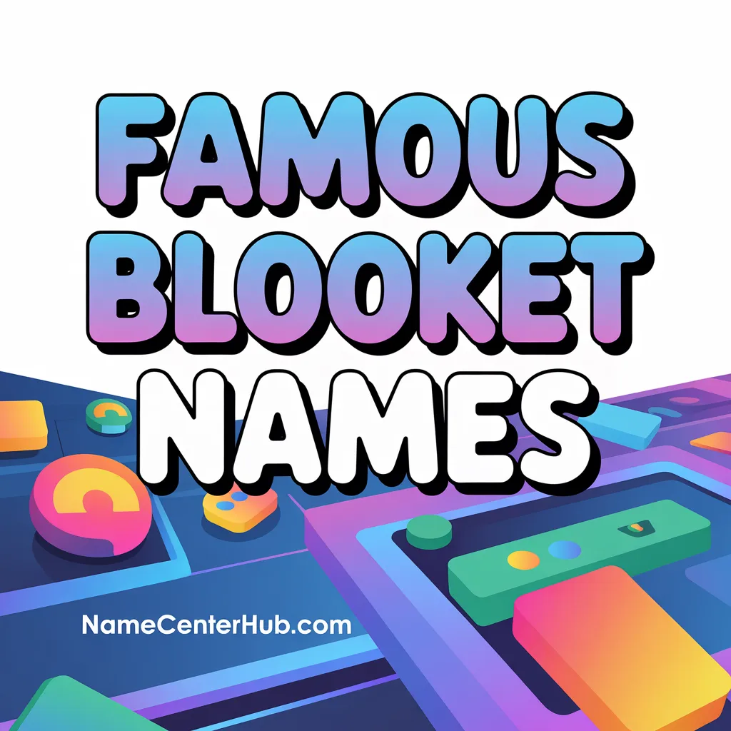 Famous Blooket Names