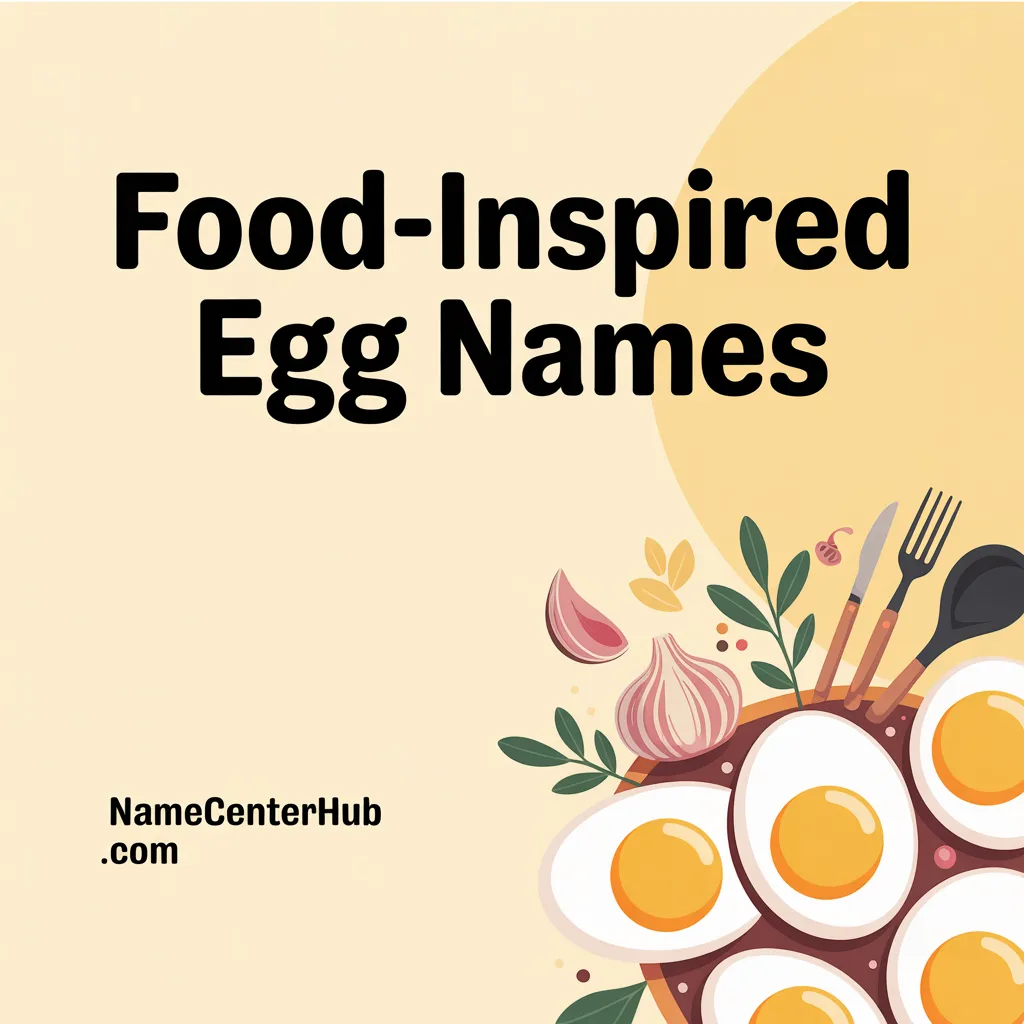 Food-Inspired Egg Names