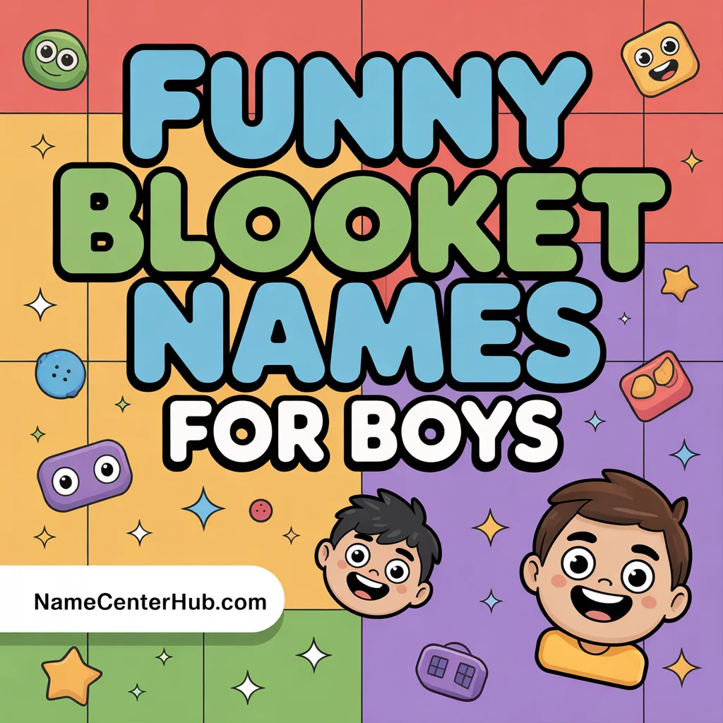 Funny Blooket Names for Boys