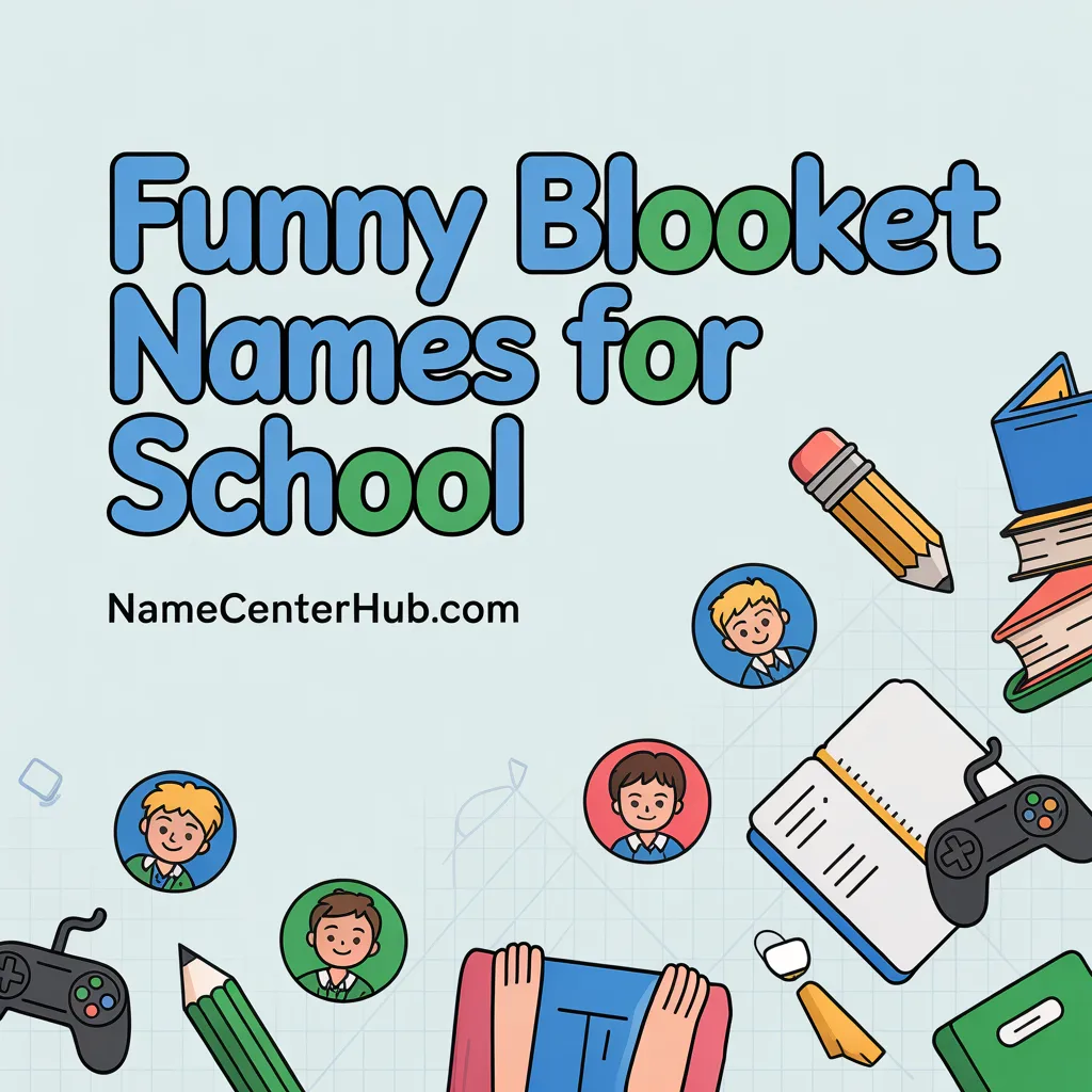 Funny Blooket Names for School