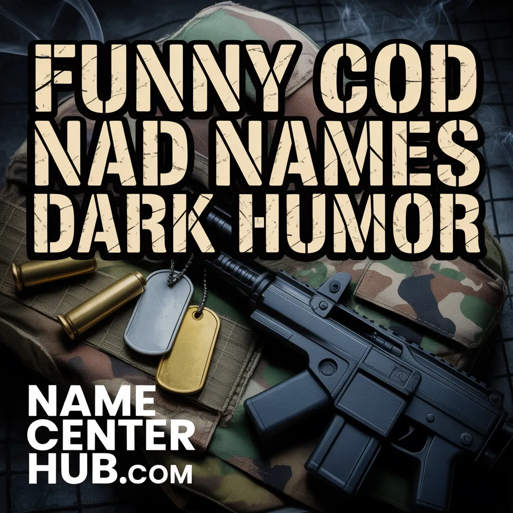 Funny COD Names Dark Humor