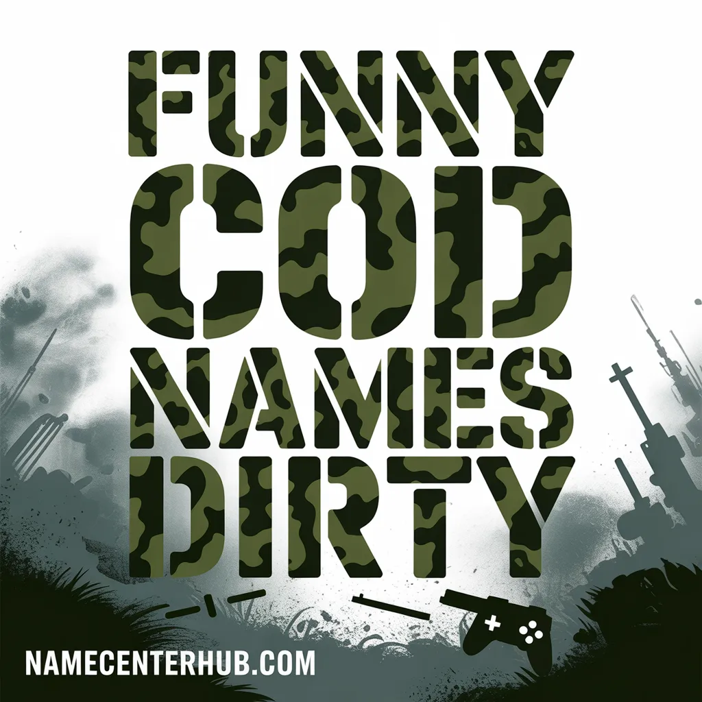 Funny COD Names Dirty