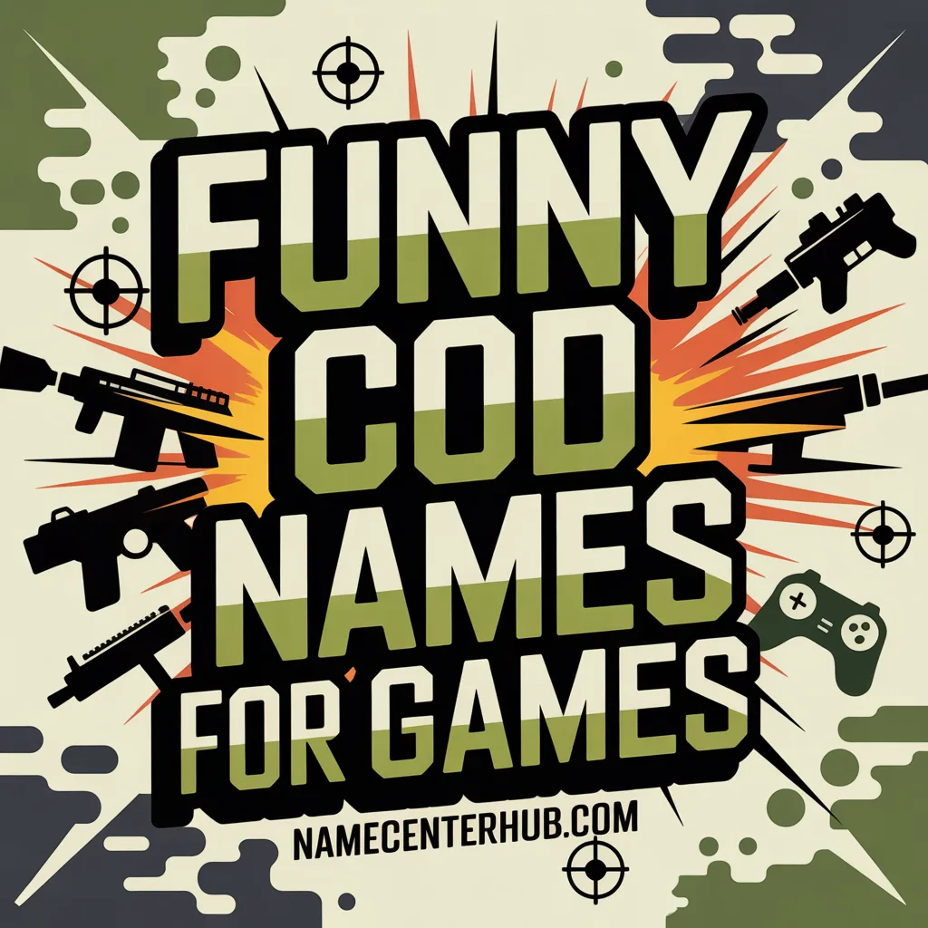 Funny COD Names for Games