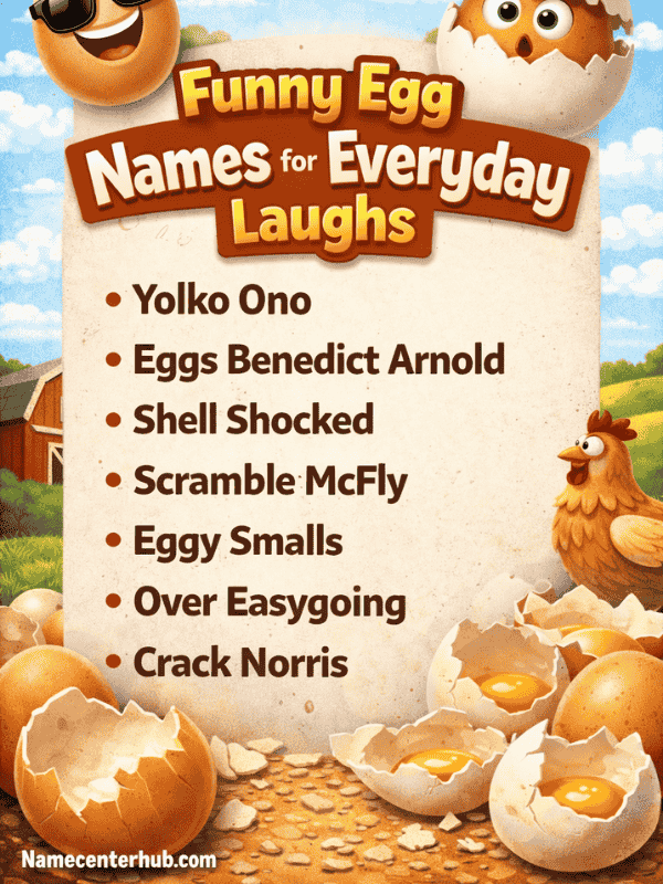 Funny Egg Names for Everyday Laughs