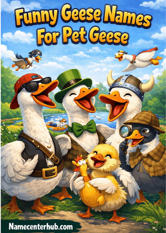 Funny Geese Names For Pet Geese