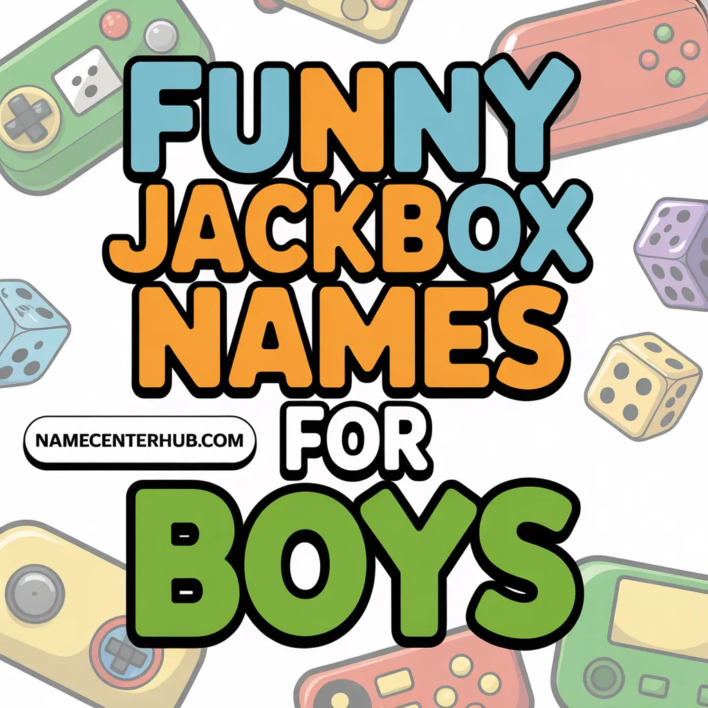Funny Jackbox Names for Boys