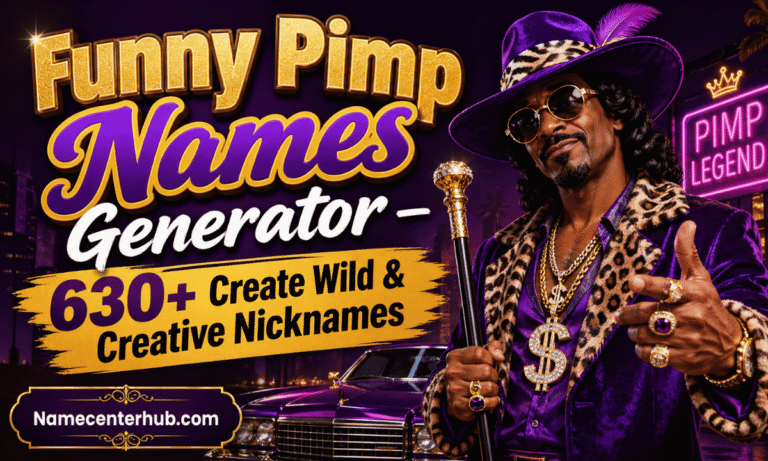 Funny Pimp Names Generator