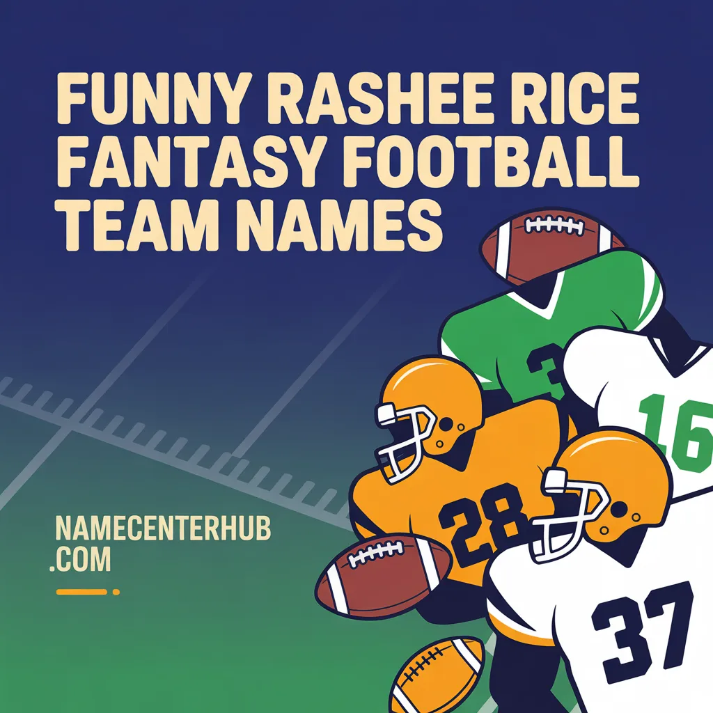 Funny Rashee Rice Fantasy Football Team Names