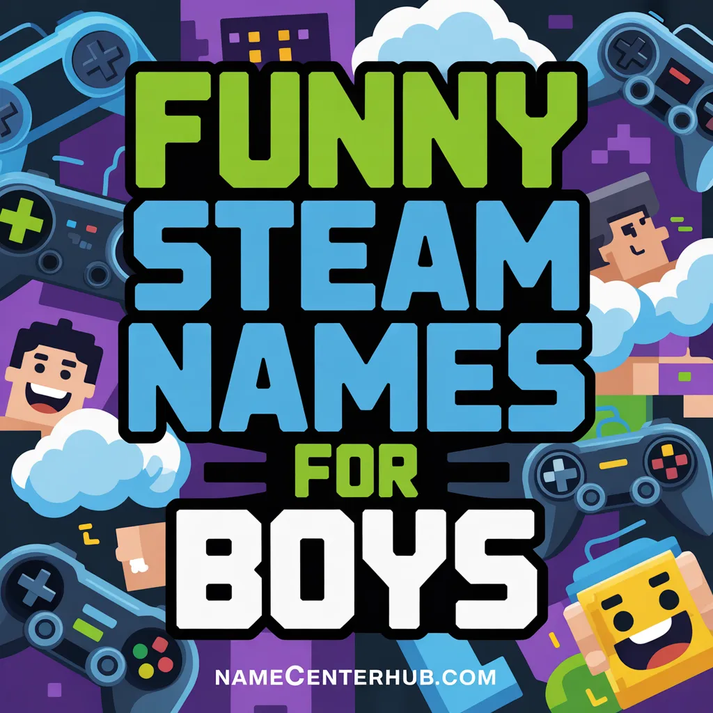 Funny Steam Names for Boys