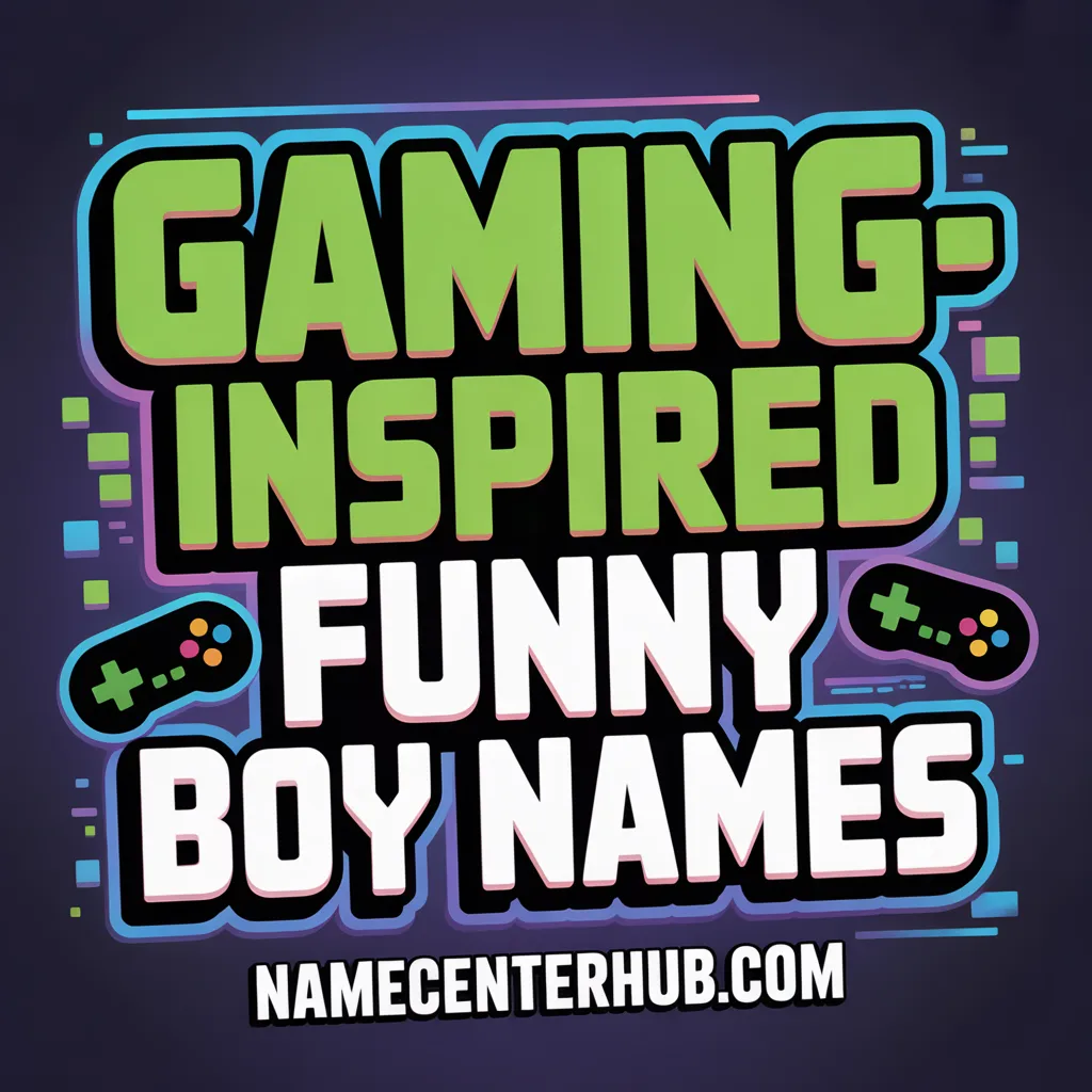 Gaming-Inspired Funny Boy Names