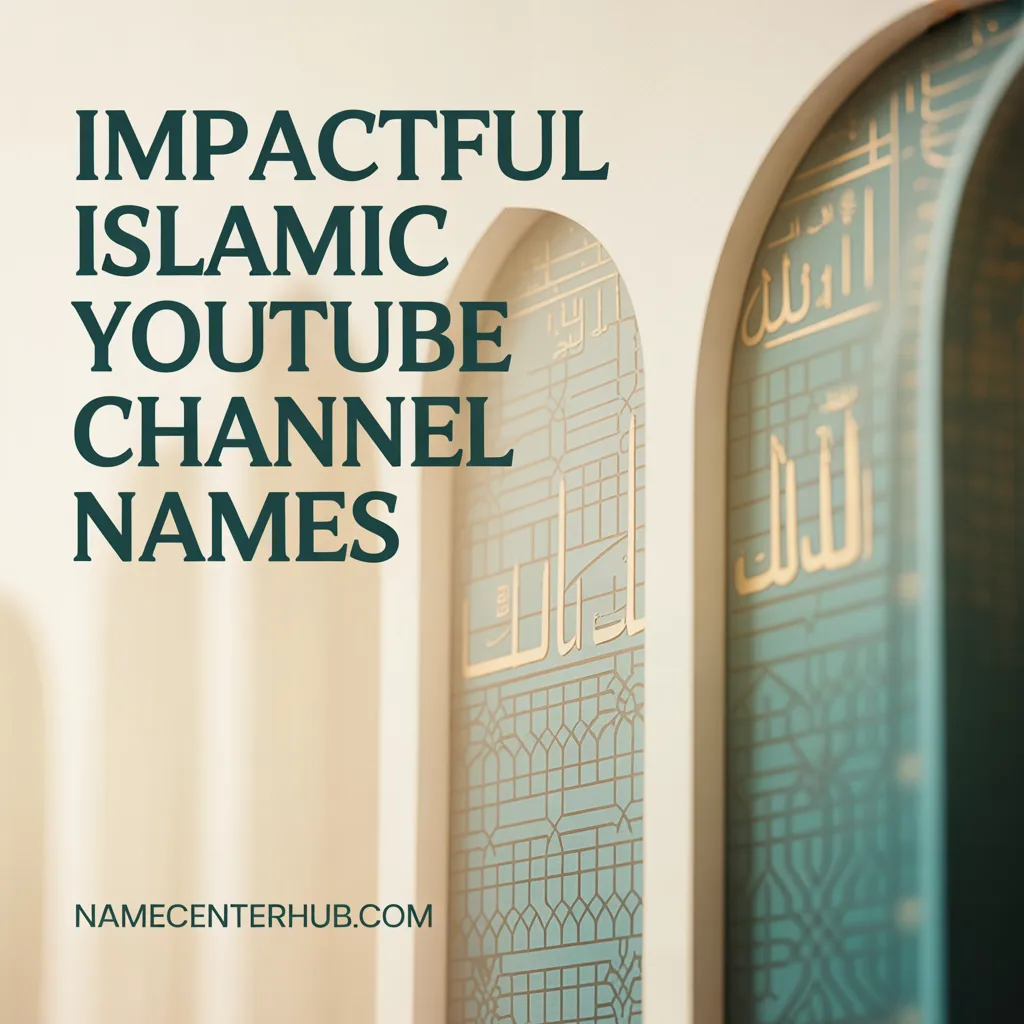 Impactful Islamic YouTube Channel Names