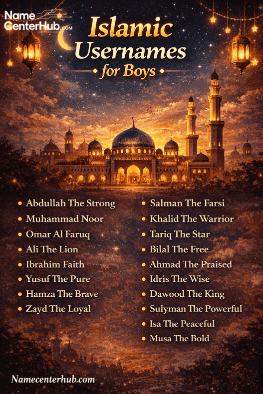 Islamic Usernames for Boys