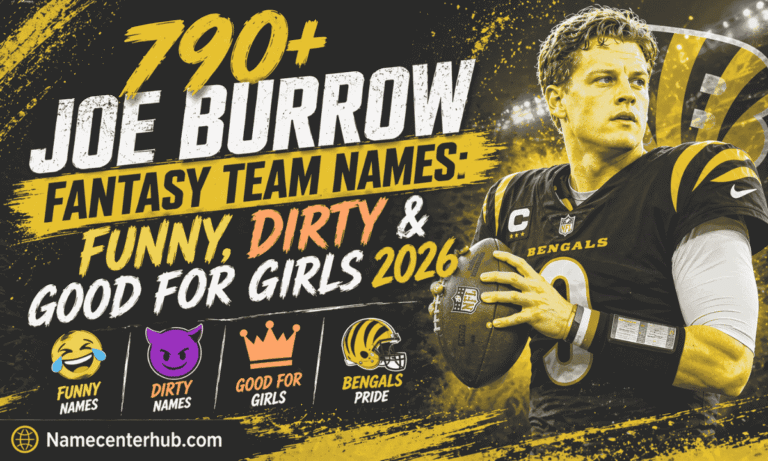 Joe Burrow Fantasy Team Names
