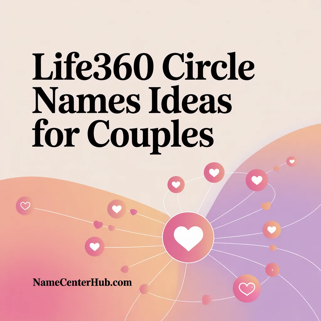 Life360 Circle Names Ideas for Couples