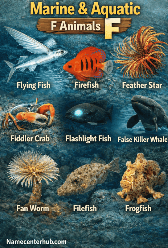 Marine & Aquatic F Animals