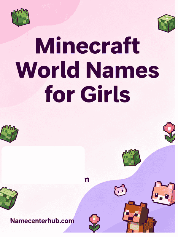 Minecraft World Names for Girls