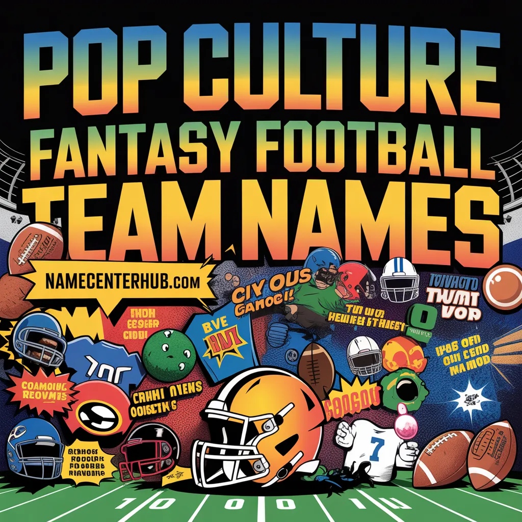 Pop Culture Fantasy Football Team Names