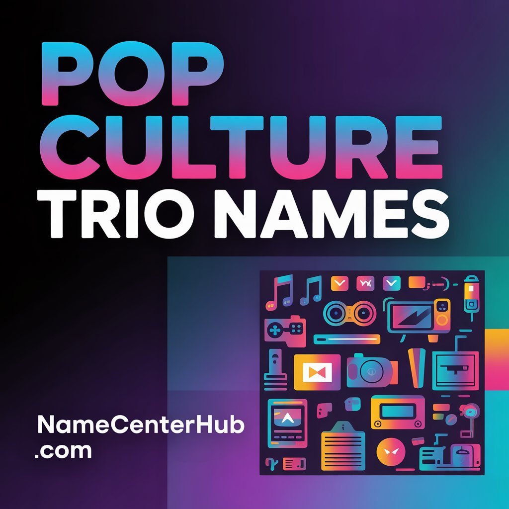 Pop Culture Trio Names
