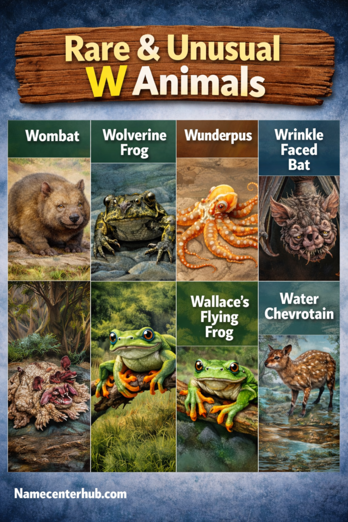 Animals That Start With W