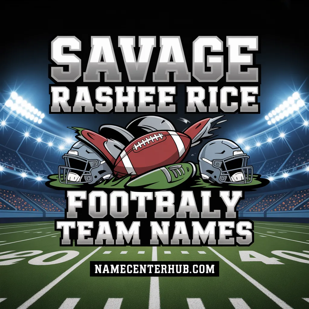 Savage Rashee Rice Fantasy Football Team Names