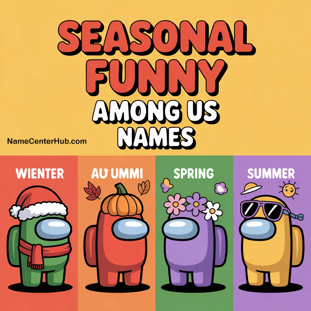 Seasonal Funny Among Us Names