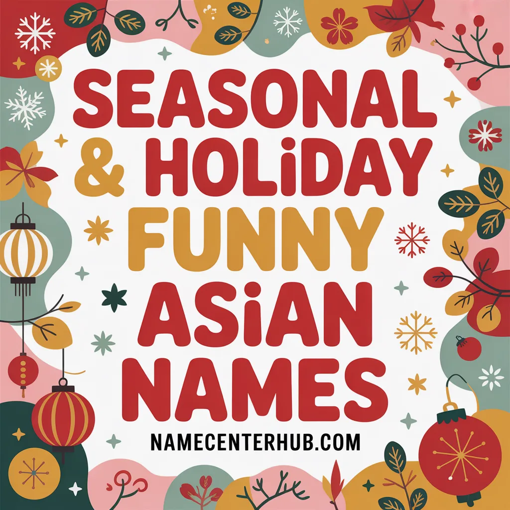 Seasonal & Holiday Funny Asian Names