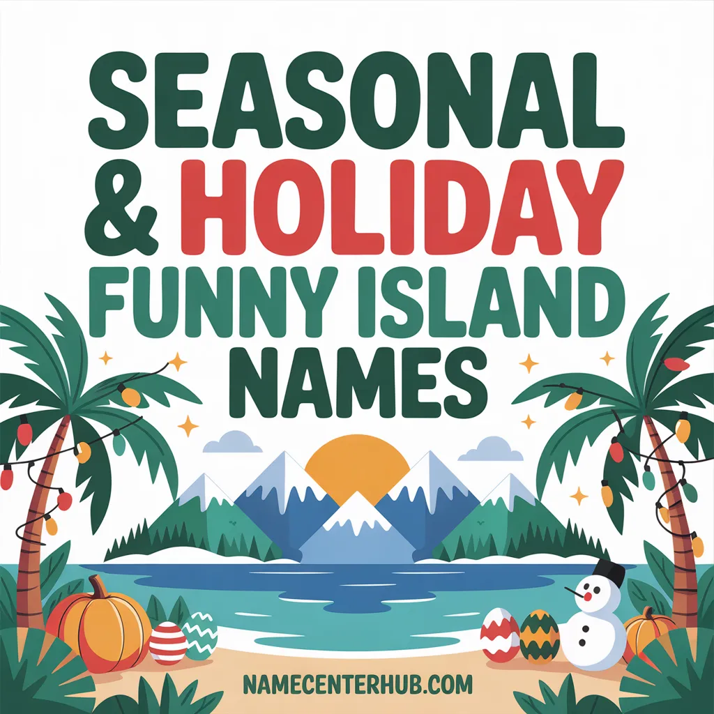 Seasonal & Holiday Funny Island Names