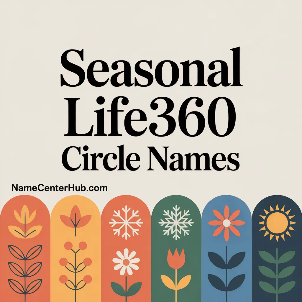 Seasonal Life360 Circle Names