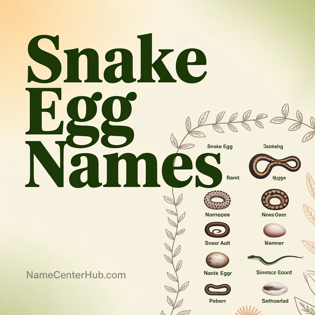 Snake Egg Names