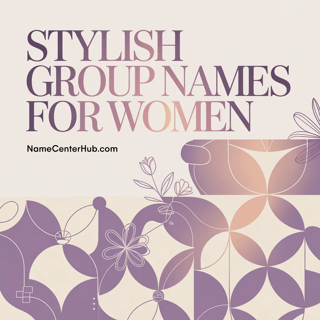 Stylish Group Names for Women