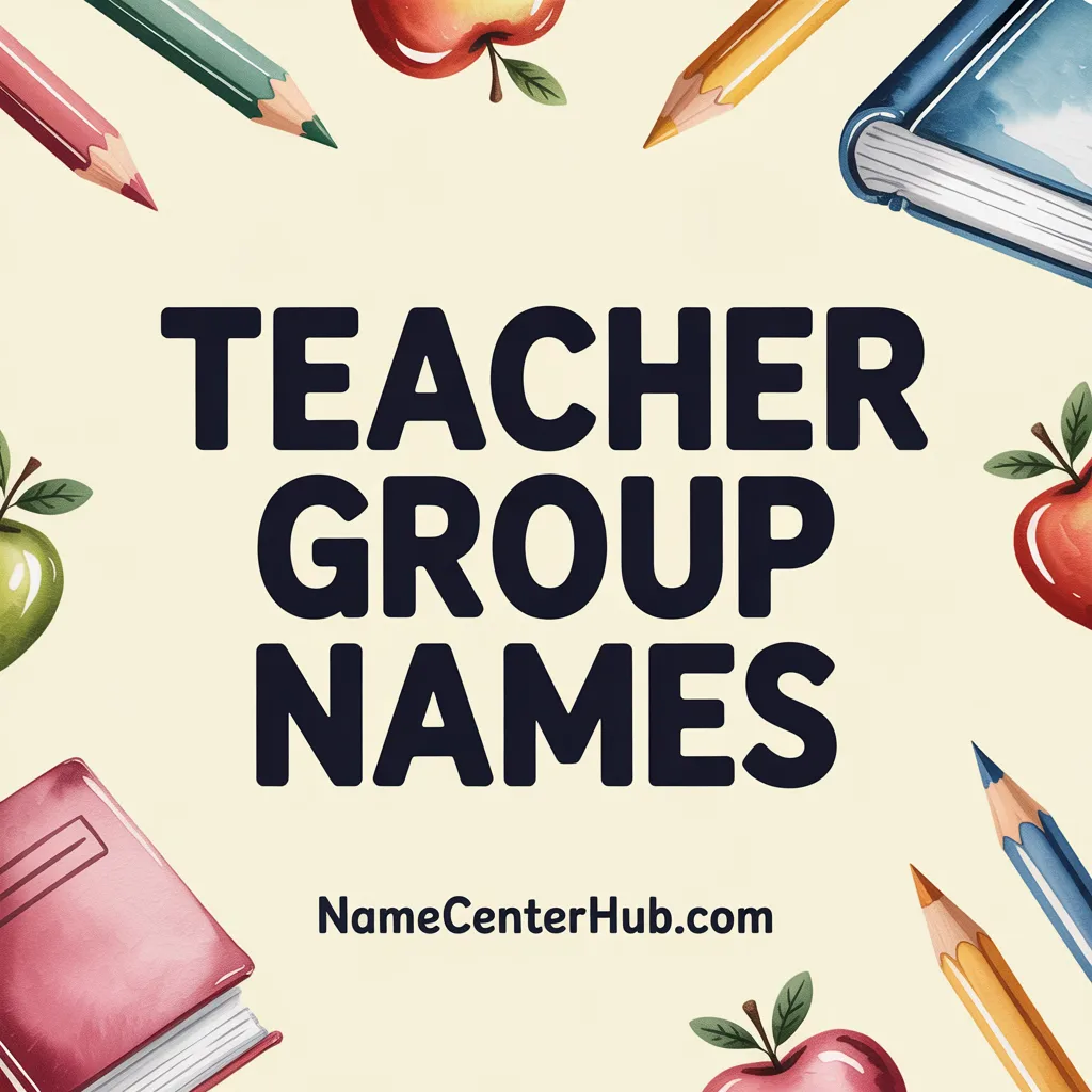 Teacher Group Names