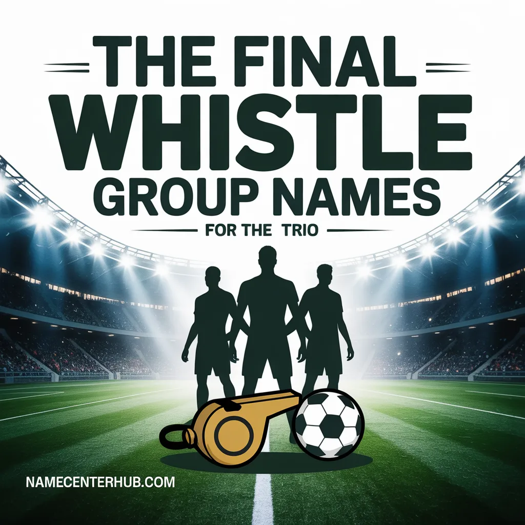 The Final Whistle for the Trio Group Names